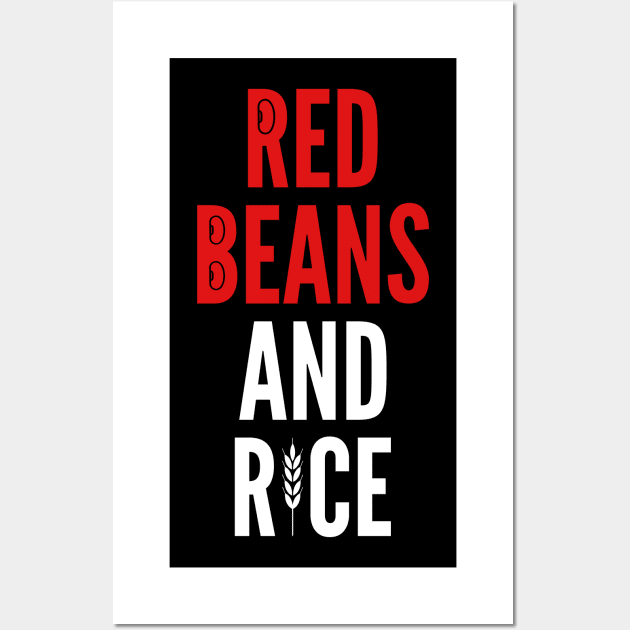 Red Beans and Rice Food Lover Wall Art by oskibunde